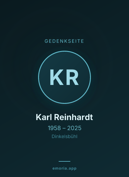 Gedenkportrait von Karl Reinhardt