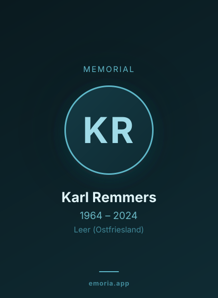 Memorial portrait of Karl Remmers