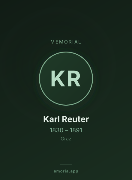 Memorial portrait of Karl Reuter