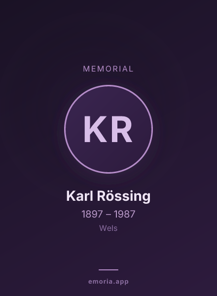 Memorial portrait of Karl Rössing