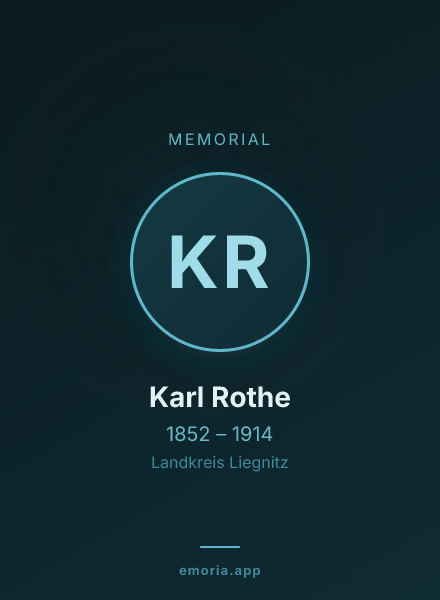 Memorial portrait of Karl Rothe
