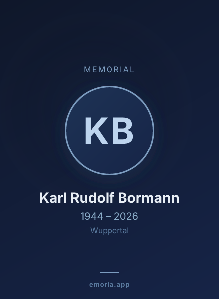 Memorial portrait of Karl Rudolf Bormann