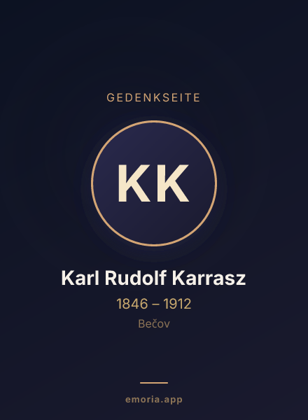 Gedenkportrait von Karl Rudolf Karrasz