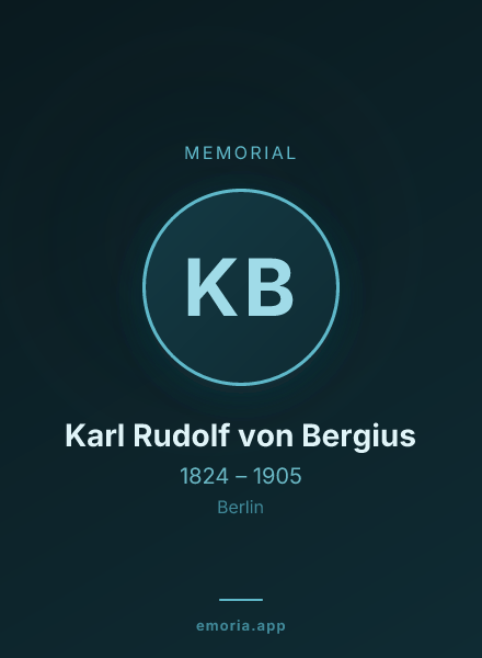 Memorial portrait of Karl Rudolf von Bergius
