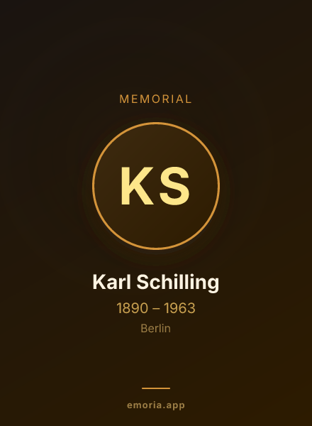 Memorial portrait of Karl Schilling