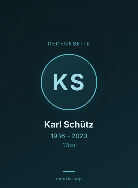 Gedenkportrait von Karl Schütz