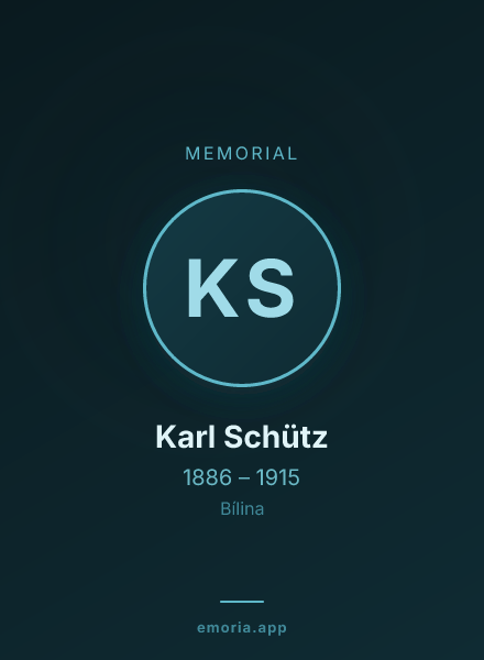 Memorial portrait of Karl Schütz
