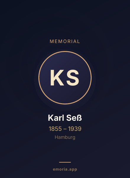 Memorial portrait of Karl Seß