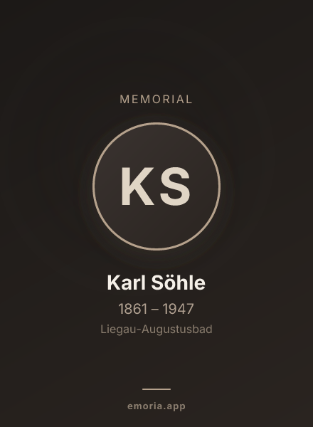 Memorial portrait of Karl Söhle