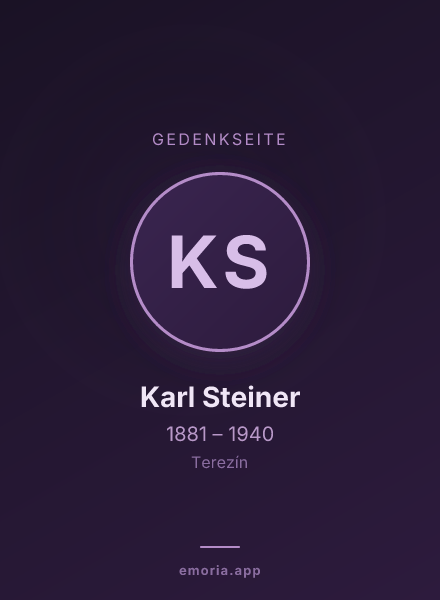 Gedenkportrait von Karl Steiner