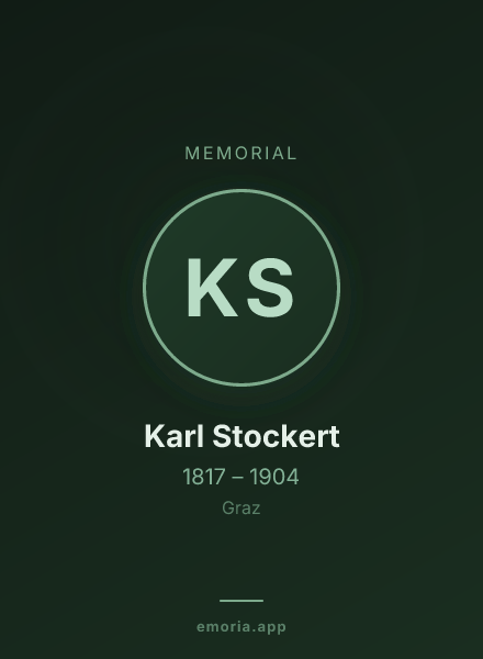 Memorial portrait of Karl Stockert
