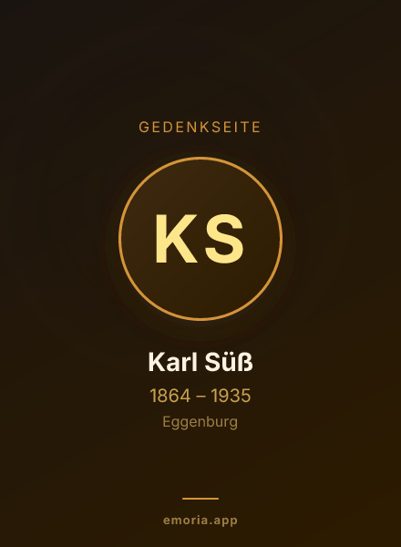 Gedenkportrait von Karl Süß