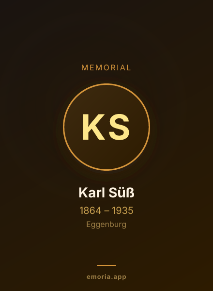 Memorial portrait of Karl Süß