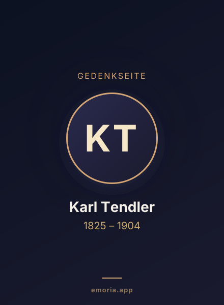 Gedenkportrait von Karl Tendler