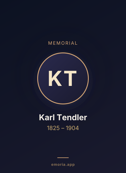 Memorial portrait of Karl Tendler