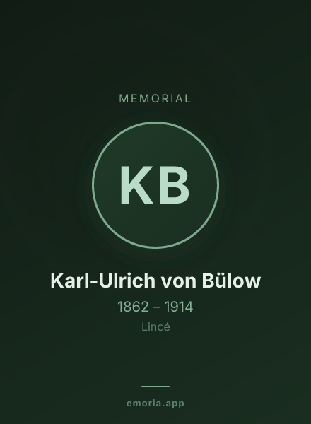 Memorial portrait of Karl-Ulrich von Bülow