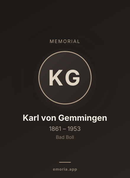 Memorial portrait of Karl von Gemmingen