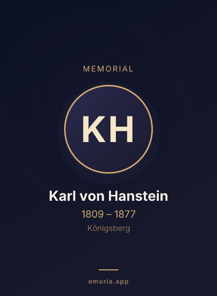Memorial portrait of Karl von Hanstein