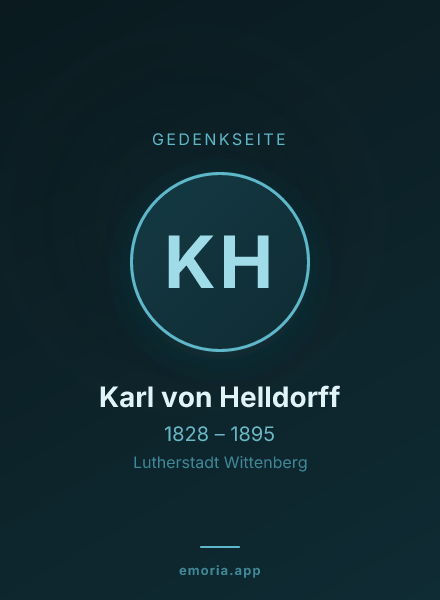 Gedenkportrait von Karl von Helldorff