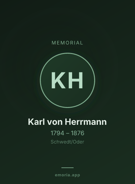 Memorial portrait of Karl von Herrmann