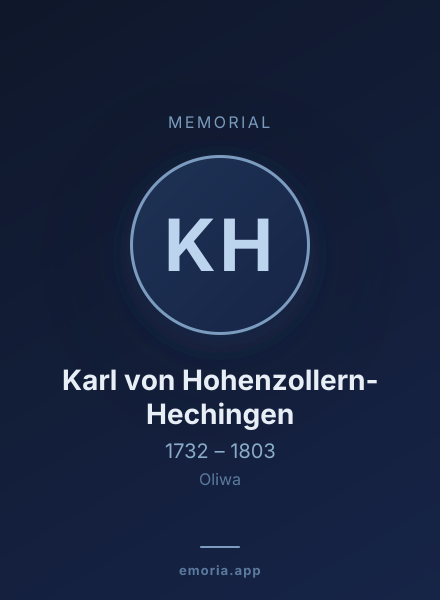 Memorial portrait of Karl von Hohenzollern-Hechingen
