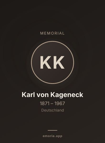 Memorial portrait of Karl von Kageneck