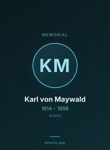Memorial portrait of Karl von Maywald