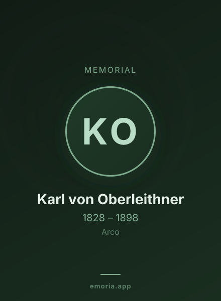 Memorial portrait of Karl von Oberleithner
