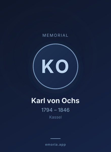 Memorial portrait of Karl von Ochs
