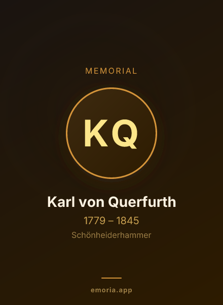 Memorial portrait of Karl von Querfurth