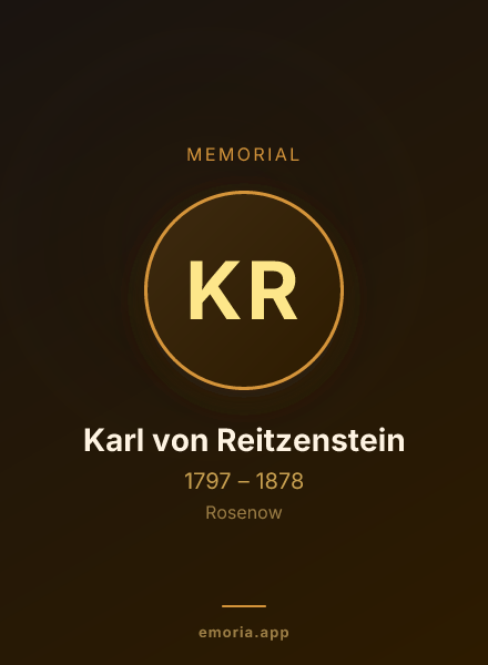 Memorial portrait of Karl von Reitzenstein
