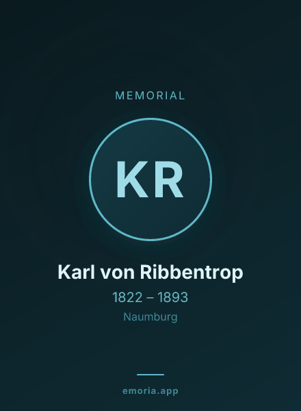 Memorial portrait of Karl von Ribbentrop