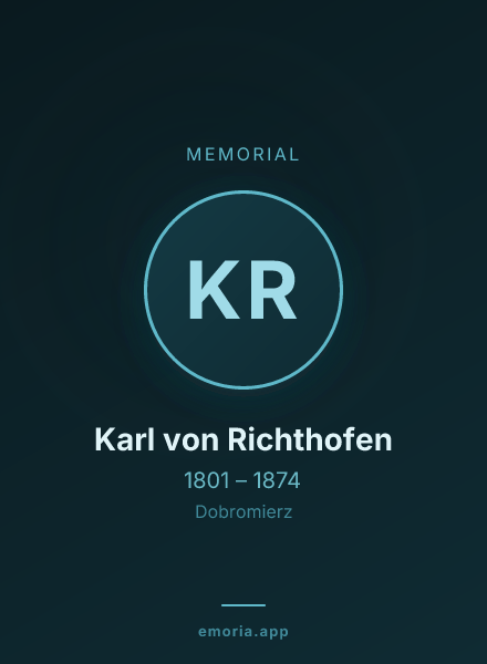 Memorial portrait of Karl von Richthofen