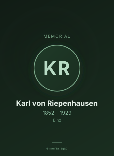 Memorial portrait of Karl von Riepenhausen