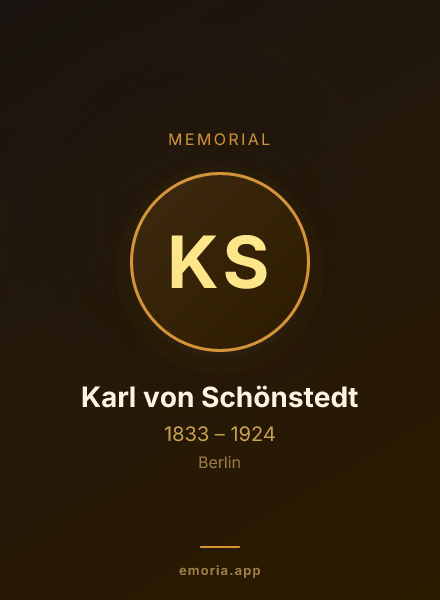 Memorial portrait of Karl von Schönstedt