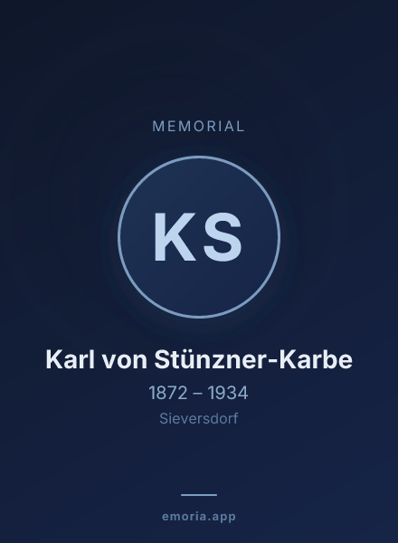 Memorial portrait of Karl von Stünzner-Karbe