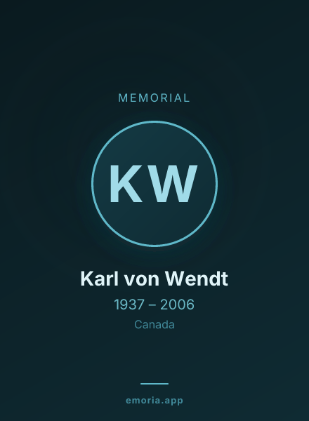 Memorial portrait of Karl von Wendt
