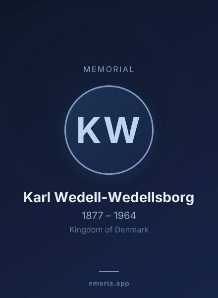 Memorial portrait of Karl Wedell-Wedellsborg