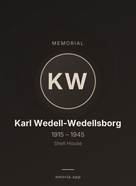 Memorial portrait of Karl Wedell-Wedellsborg