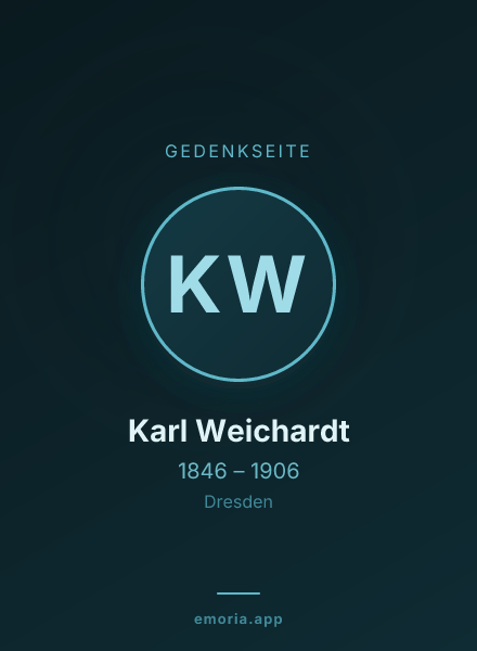 Gedenkportrait von Karl Weichardt