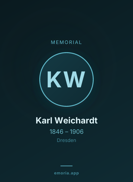 Memorial portrait of Karl Weichardt
