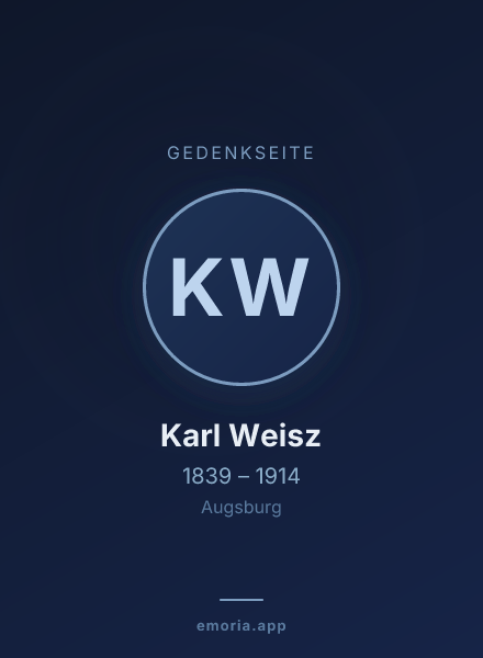 Gedenkportrait von Karl Weisz
