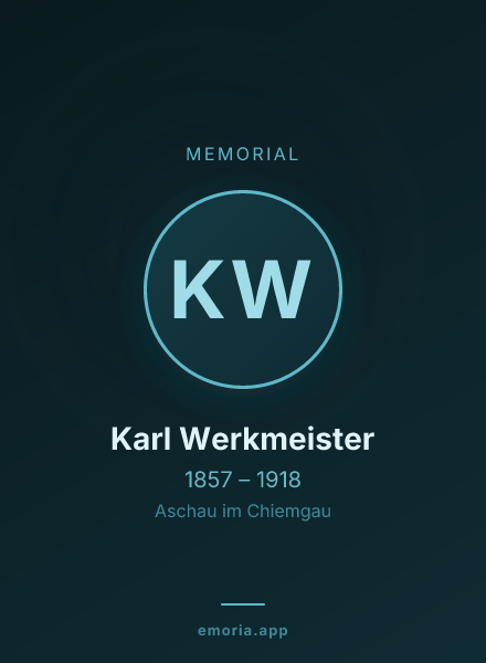 Memorial portrait of Karl Werkmeister