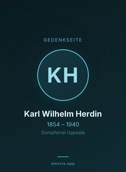 Gedenkportrait von Karl Wilhelm Herdin