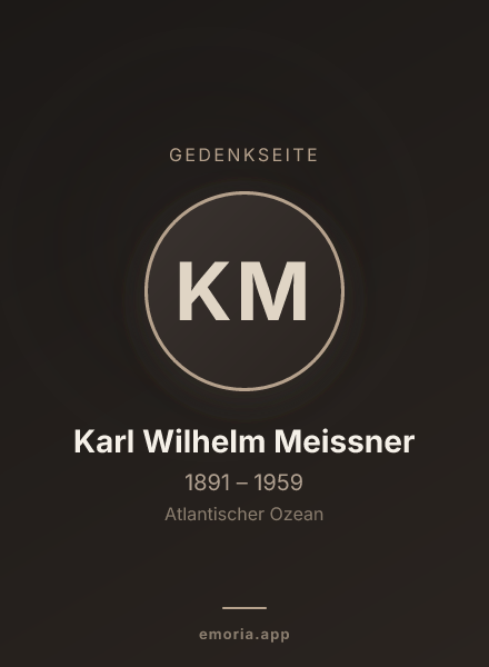 Gedenkportrait von Karl Wilhelm Meissner