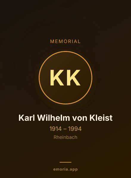 Memorial portrait of Karl Wilhelm von Kleist