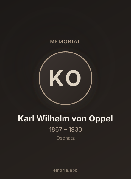 Memorial portrait of Karl Wilhelm von Oppel