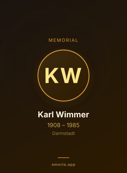 Memorial portrait of Karl Wimmer