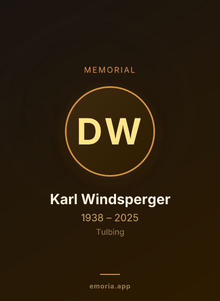 Memorial portrait of Dr. Dr. Karl Windsperger