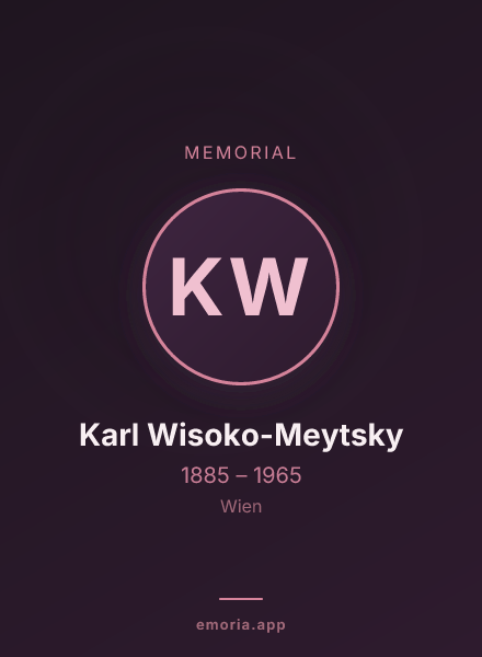 Memorial portrait of Karl Wisoko-Meytsky